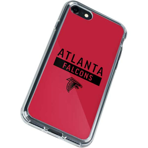 NFL Atlanta Falcons Red Performance Series iPhone SE (2nd & 3rd Gen) Clear Case
