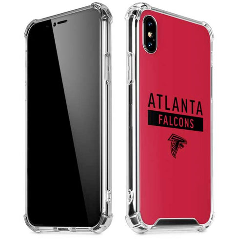 NFL Atlanta Falcons Red Performance Series iPhone XS Max Clear Case
