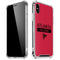 NFL Atlanta Falcons Red Performance Series iPhone XS Max Clear Case