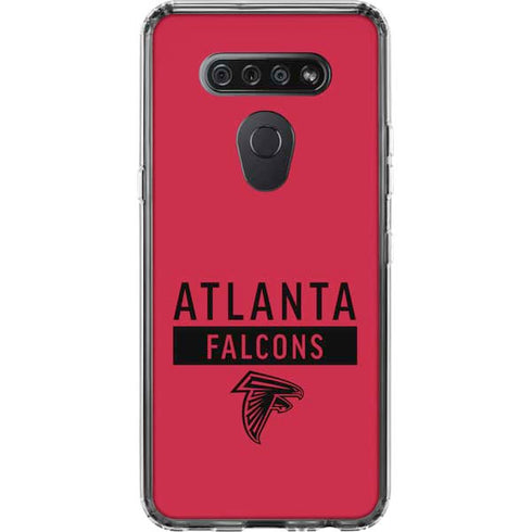 NFL Atlanta Falcons Red Performance Series LG K51/Q51 Clear Case