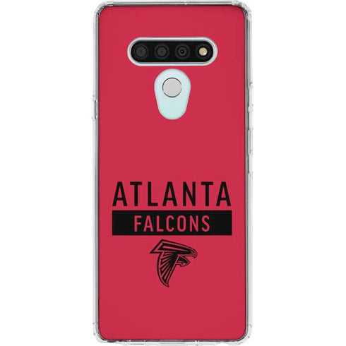 NFL Atlanta Falcons Red Performance Series LG Stylo 6 Clear Case
