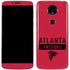 NFL Atlanta Falcons Red Performance Series Moto E5 Plus Skin