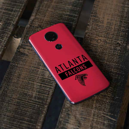 NFL Atlanta Falcons Red Performance Series Moto E5 Plus Skin