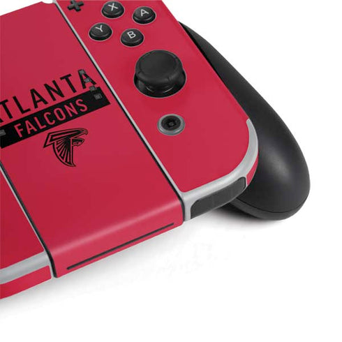 NFL Atlanta Falcons Red Performance Series Nintendo Switch OLED (2021) Skin
