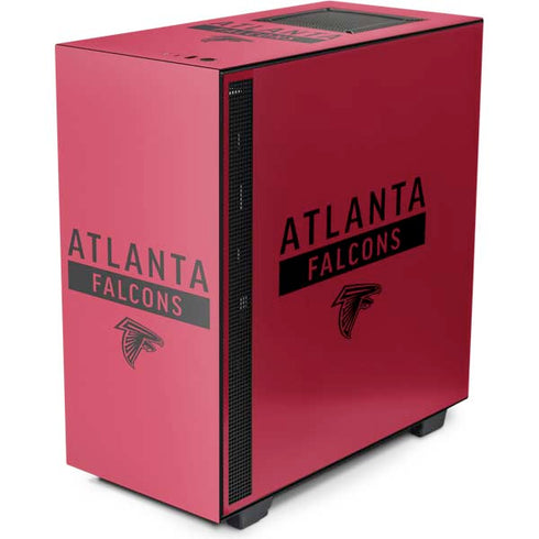 NFL Atlanta Falcons Red Performance Series NZXT H510 Compact ATX Mid-Tower Case Skin