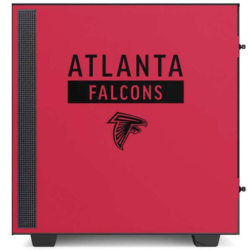 NFL Atlanta Falcons Red Performance Series NZXT H510 Compact ATX Mid-Tower Case Skin