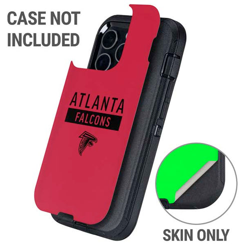 NFL Atlanta Falcons Red Performance Series Otterbox Defender iPhone Skin