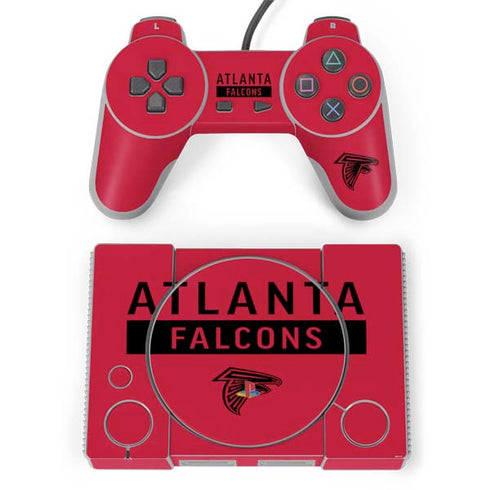 NFL Atlanta Falcons Red Performance Series PlayStation Classic Bundle Skin