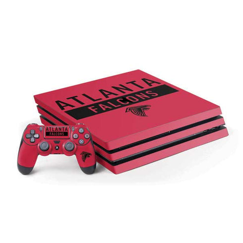 NFL Atlanta Falcons Red Performance Series PS4 Pro Bundle Skin