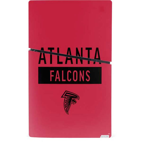 NFL Atlanta Falcons Red Performance Series PS5 Slim Digital Edition Console Skin