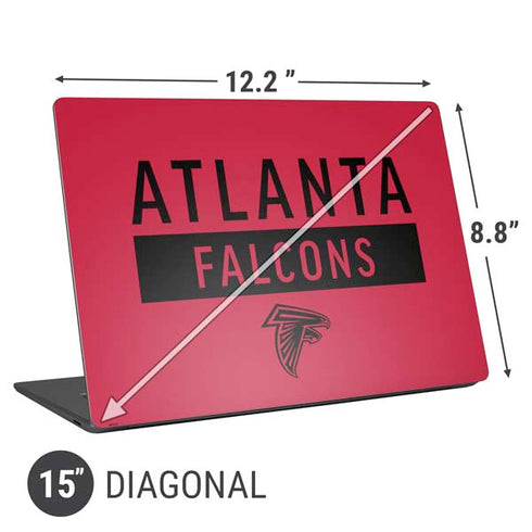 NFL Atlanta Falcons Red Performance Series Universal Laptop 15in (12.2 x 8.8in) Skin
