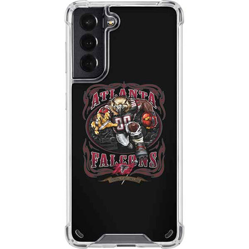 Liquid Blue NFL Atlanta Falcons Running Back Galaxy S21 5G Clear Case