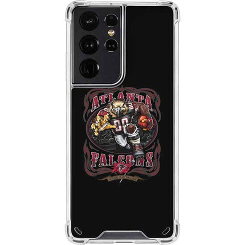 Liquid Blue NFL Atlanta Falcons Running Back Galaxy S21 Ultra 5G Clear Case
