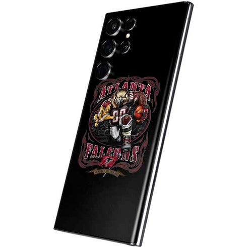 Liquid Blue NFL Atlanta Falcons Running Back Galaxy S22 Ultra Skin