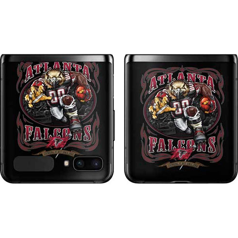 Liquid Blue NFL Atlanta Falcons Running Back Galaxy Z Flip Skin