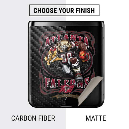 Liquid Blue NFL Atlanta Falcons Running Back Galaxy Z Flip Skin