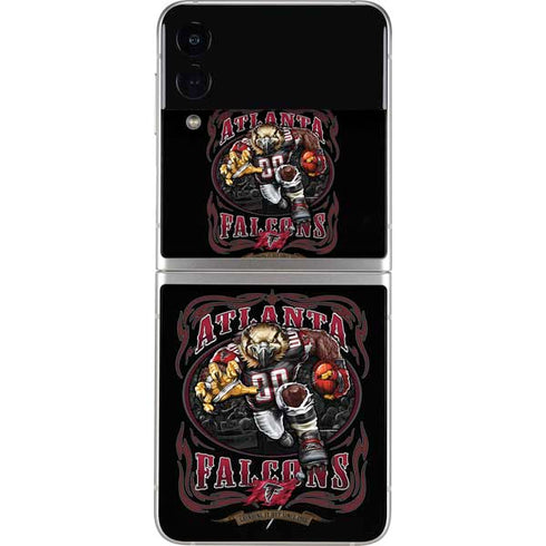 Liquid Blue NFL Atlanta Falcons Running Back Galaxy Z Flip3 5G Skin