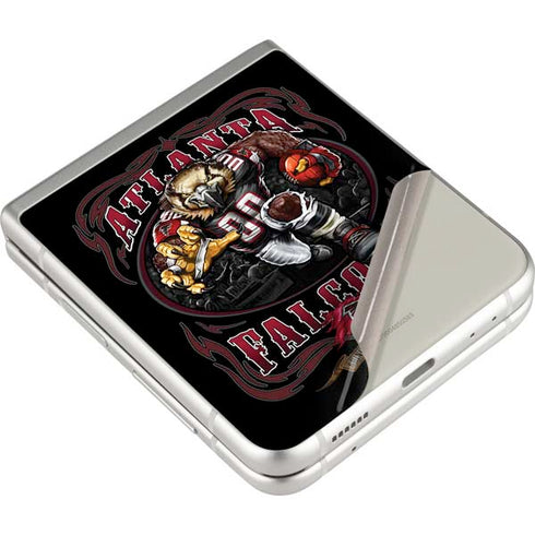 Liquid Blue NFL Atlanta Falcons Running Back Galaxy Z Flip3 5G Skin