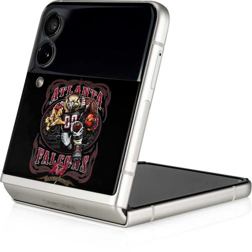Liquid Blue NFL Atlanta Falcons Running Back Galaxy Z Flip3 5G Skin