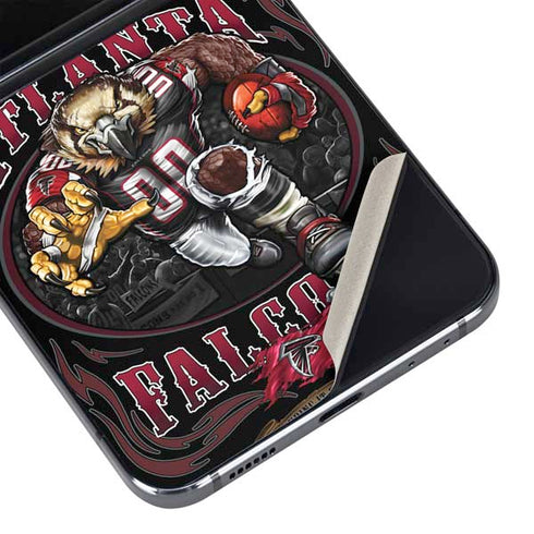 Liquid Blue NFL Atlanta Falcons Running Back Galaxy Z Flip5 5G Skin