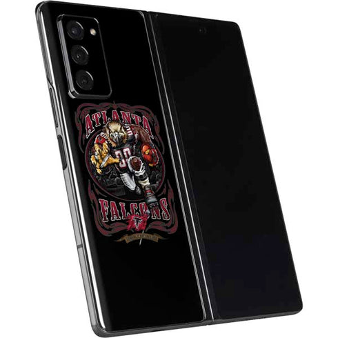 Liquid Blue NFL Atlanta Falcons Running Back Galaxy Z Fold2 5G Skin