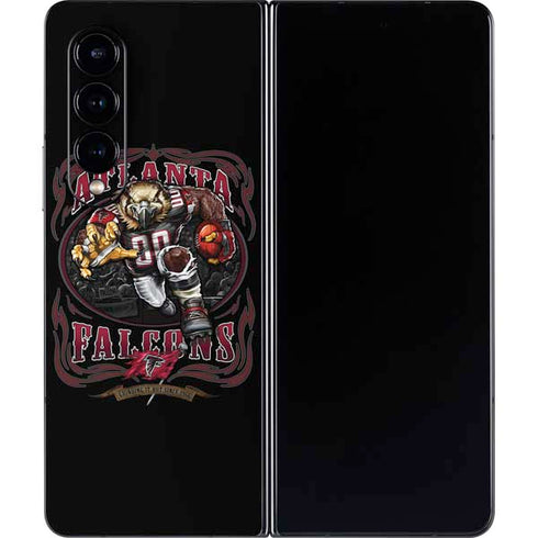 Liquid Blue NFL Atlanta Falcons Running Back Galaxy Z Fold4 5G Skin