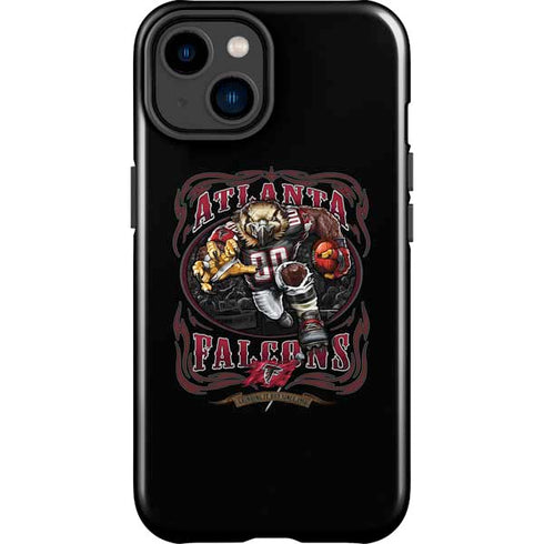 Liquid Blue NFL Atlanta Falcons Running Back iPhone 15 Plus Impact Case