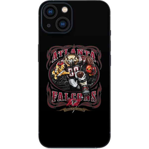 Liquid Blue NFL Atlanta Falcons Running Back iPhone 15 Plus Skin