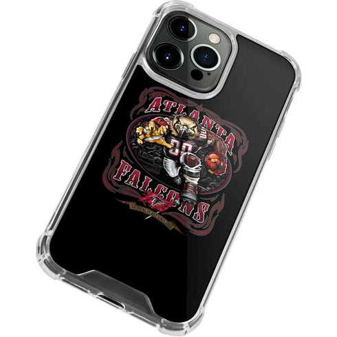Liquid Blue NFL Atlanta Falcons Running Back iPhone 15 Pro Clear Case