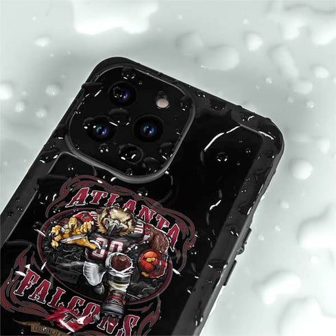 Liquid Blue NFL Atlanta Falcons Running Back iPhone 14 Pro Max Waterproof Case