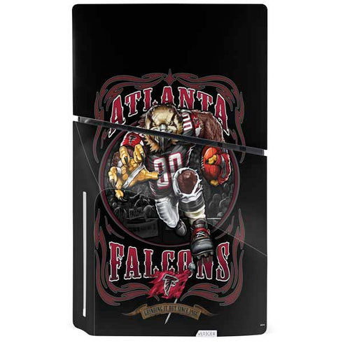 Liquid Blue NFL Atlanta Falcons Running Back PS5 Slim Disk Bundle Skin