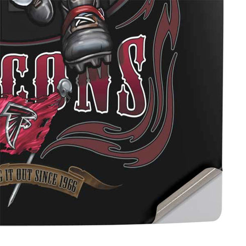 Liquid Blue NFL Atlanta Falcons Running Back PS5 Slim Disk Console Skin
