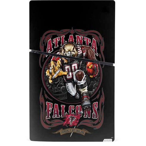 Liquid Blue NFL Atlanta Falcons Running Back PS5 Slim Digital Edition Bundle Skin