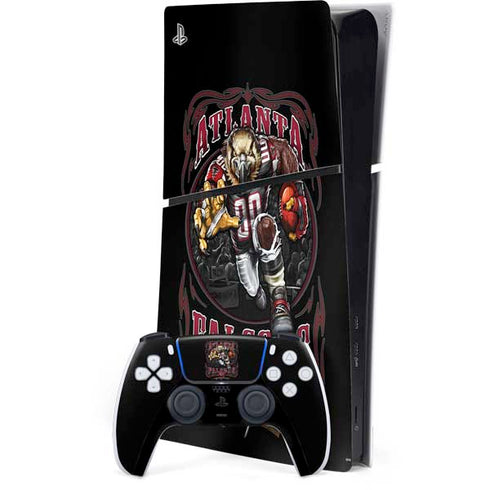 Liquid Blue NFL Atlanta Falcons Running Back PS5 Slim Digital Edition Console Skin