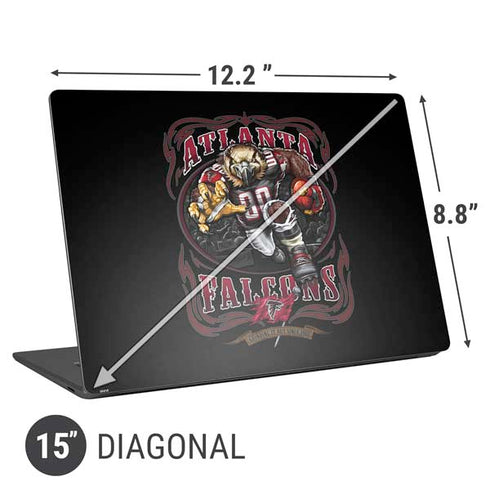 Liquid Blue NFL Atlanta Falcons Running Back Universal Laptop 15in (12.2 x 8.8in) Skin