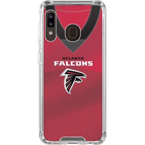NFL Atlanta Falcons Team Jersey Galaxy A30 Clear Case