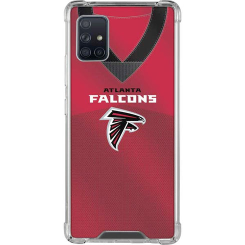 NFL Atlanta Falcons Team Jersey Galaxy A51 5G Clear Case