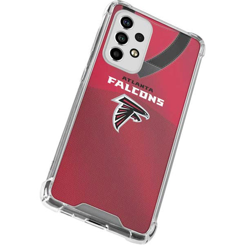 NFL Atlanta Falcons Team Jersey Galaxy A53 5G Clear Case