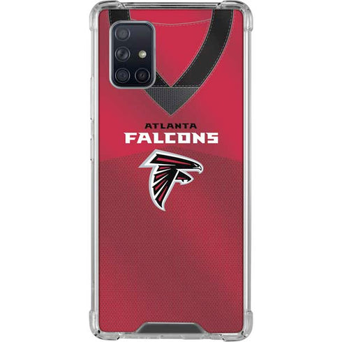 NFL Atlanta Falcons Team Jersey Galaxy A71 5G Clear Case