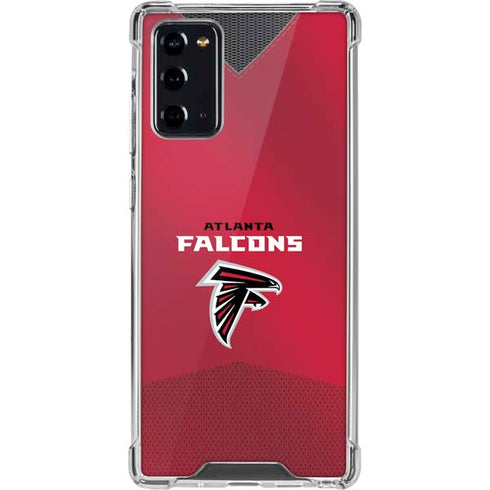 NFL Atlanta Falcons Team Jersey Galaxy Note20 5G Clear Case