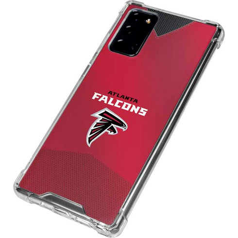 NFL Atlanta Falcons Team Jersey Galaxy Note20 5G Clear Case