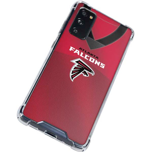 NFL Atlanta Falcons Team Jersey Galaxy S20 FE Clear Case