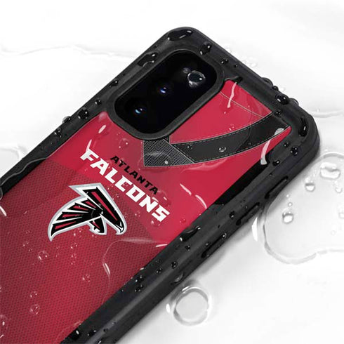 NFL Atlanta Falcons Team Jersey Galaxy S20 Waterproof Case