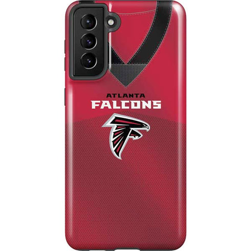 NFL Atlanta Falcons Team Jersey Galaxy S21 FE Pro Case