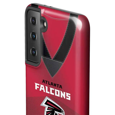 NFL Atlanta Falcons Team Jersey Galaxy S21 FE Pro Case