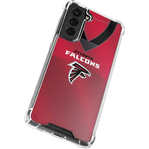 NFL Atlanta Falcons Team Jersey Galaxy S22 Clear Case