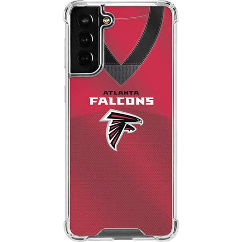 NFL Atlanta Falcons Team Jersey Galaxy S22 Plus Clear Case