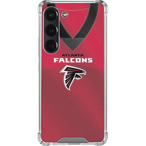 NFL Atlanta Falcons Team Jersey Galaxy S23 Clear Case