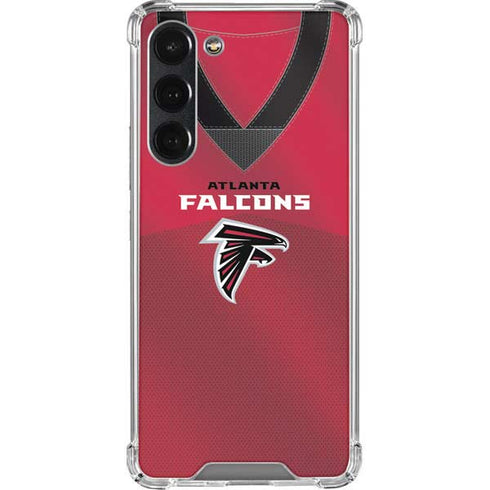 NFL Atlanta Falcons Team Jersey Galaxy S23 Plus Clear Case