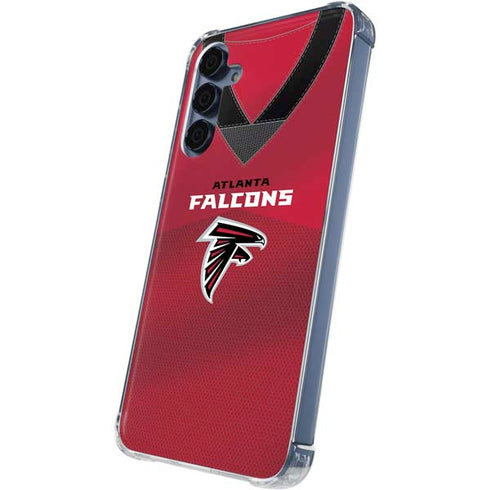 NFL Atlanta Falcons Team Jersey Galaxy S24 Clear Case